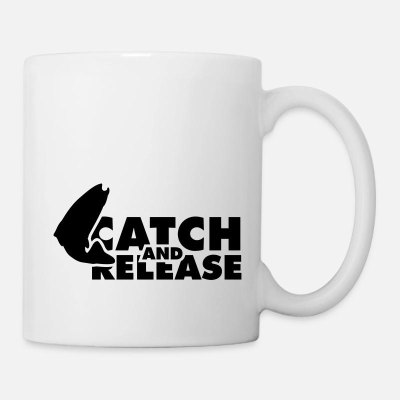 attraper et relâcher - Mug blanc - blanc