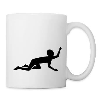 crawling_man - Mug blanc - blanc - Droite