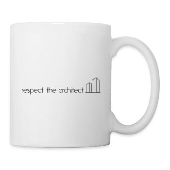 respecte l'architecte - Mug blanc - blanc - Droite