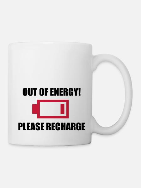 Out of Funny funny energy l'énergie - Mug blanc - blanc