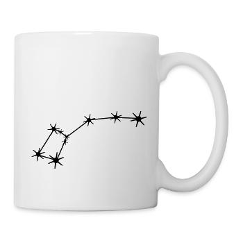 Sternbild Kleiner Bär / Wagen Konstellation - Tasse - Weiß - Rechts