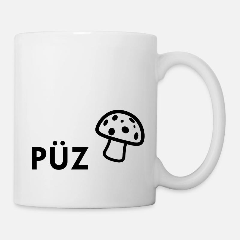 PÜZ (Pilz) - Tasse - Weiß