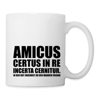 Amicus Certus In Re Incerta Cernitur In - Mug blanc - blanc - Droite