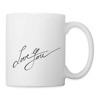 Love You - Tasse - Weiß - Rechts