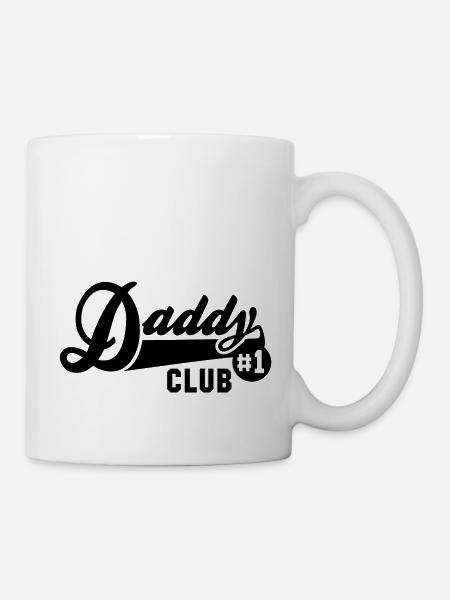 Daddy No1 CLUB - Tasse - Weiß
