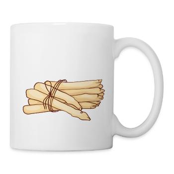 Gemüsespargel Gemeiner Spargel - Tasse - Weiß - Rechts