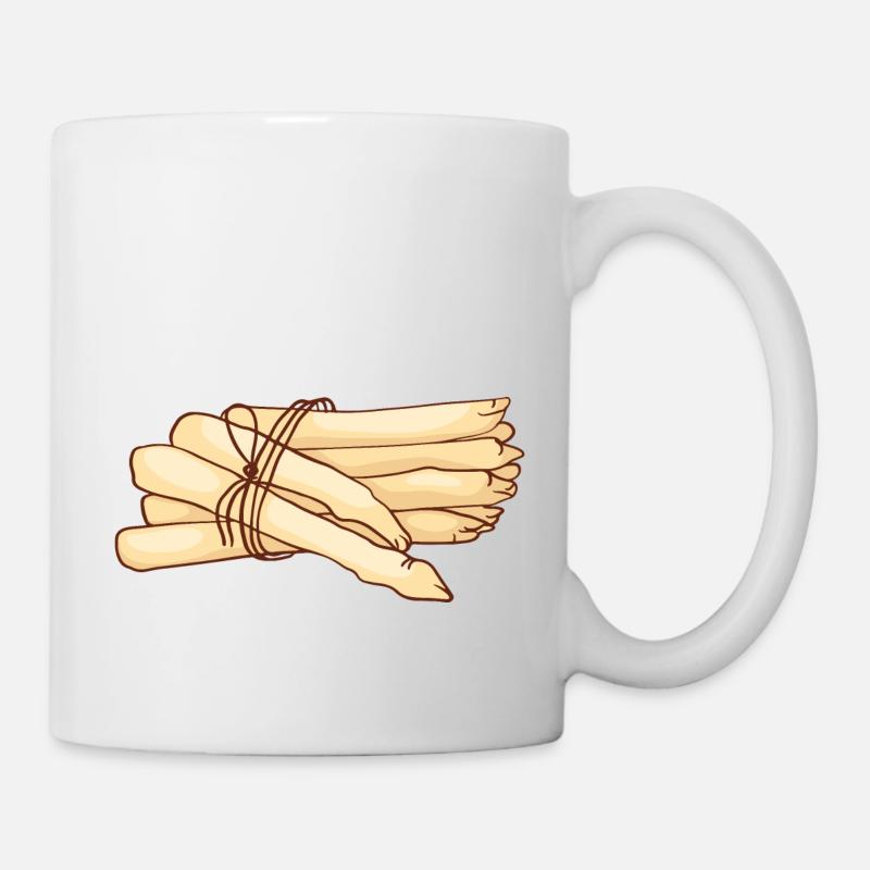Gemüsespargel Gemeiner Spargel - Tasse - Weiß