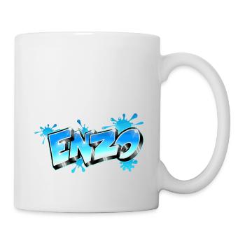Graffiti im Enzo-Stil - Tasse - Weiß - Rechts