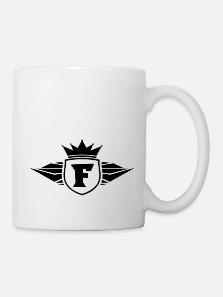 f_letter_f1 - Tasse - Weiß