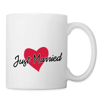 just married - Mug blanc - blanc - Droite