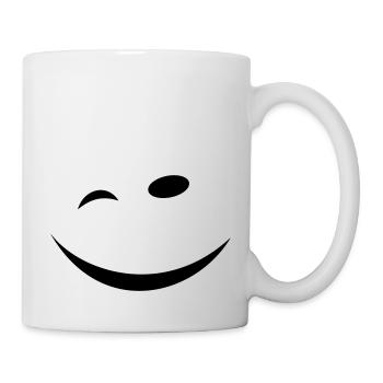 Zwinkersmiley - Tasse - Weiß - Rechts