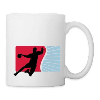 handball - Mug blanc - blanc - Droite