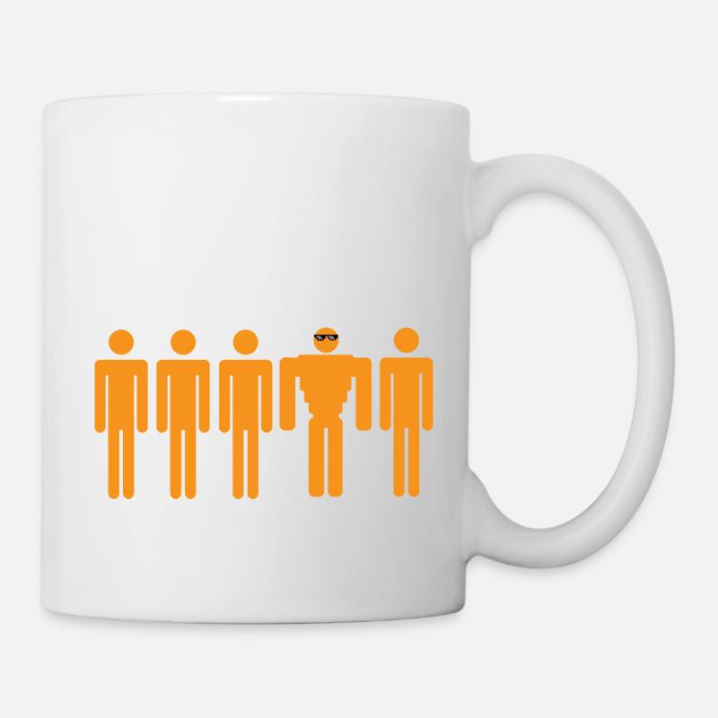 Deal With It Bodybuilder Geschenkidee - Tasse - Weiß