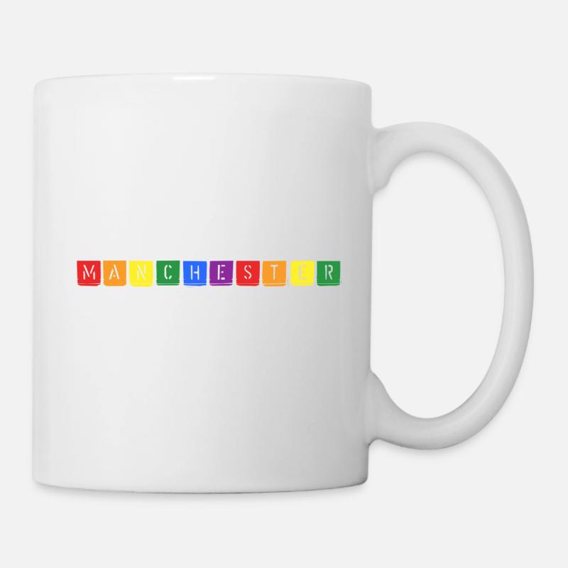 Rainbow Manchester - Mug - white