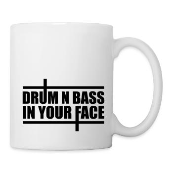 Drum n Bass dans votre cadeau DJ musique de fête - Mug blanc - blanc - Droite