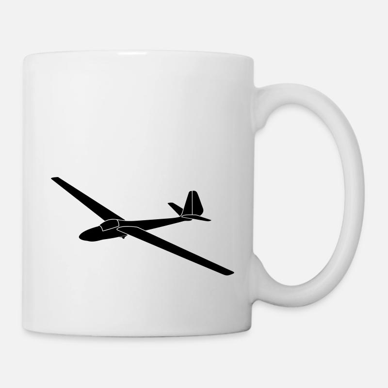 DDR Libelle Segelflugzeug Geschenk - Tasse - Weiß