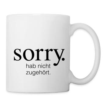 Disant drôle Désolé je n'ai pas écouté - Mug blanc - blanc - Droite