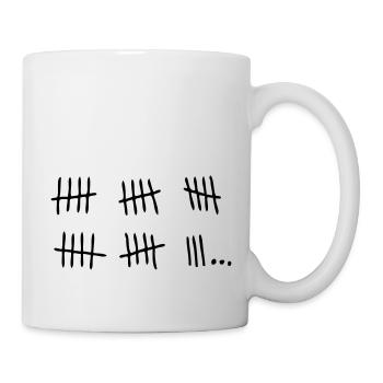 bread basket jail bar past.1 day - Mug - white - Right