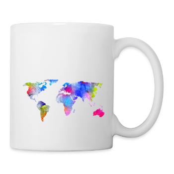 map of the world - Mug - white - Right