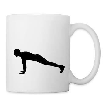 Bodybuilding Pushups Fitness Workout Gym - Mug - white - Right