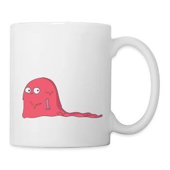 Schleimiges Monster - Tasse - Weiß - Rechts