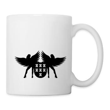 Wappen Siebenbürgen mit Engel - Tasse - Weiß - Rechts