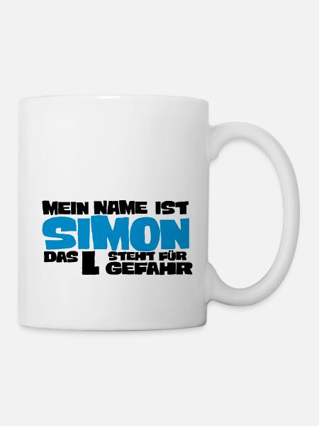 simon - Mug blanc - blanc