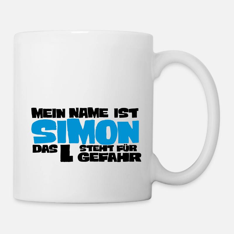simon - Mug blanc - blanc