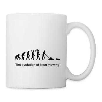 Mowing the evolution - Tasse - Weiß - Rechts
