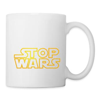 stop wars starlight outline - Tasse - Weiß - Rechts