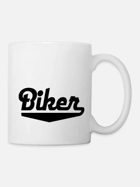 Biker - Tasse - Weiß
