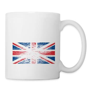 union jack flagge großbritannien ausgewaschen i - Tasse - Weiß - Rechts