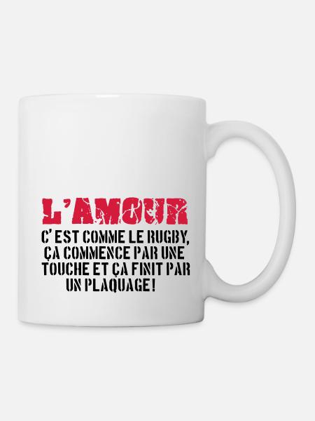 rugby - Mug - white
