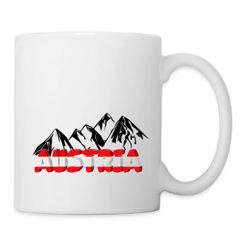 Austria with mountains - Mug - white - Right
