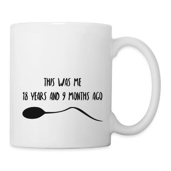 Il y a 18 ans - Mug blanc - blanc - Droite