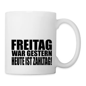 salaire - Mug blanc - blanc - Droite
