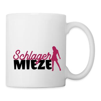 Schlager Mieze Lustiges Motiv Fans - Tasse - Weiß - Rechts
