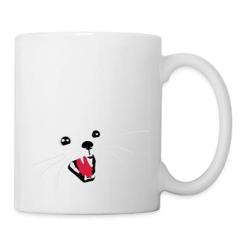 Böse Katze - Tasse - Weiß - Rechts