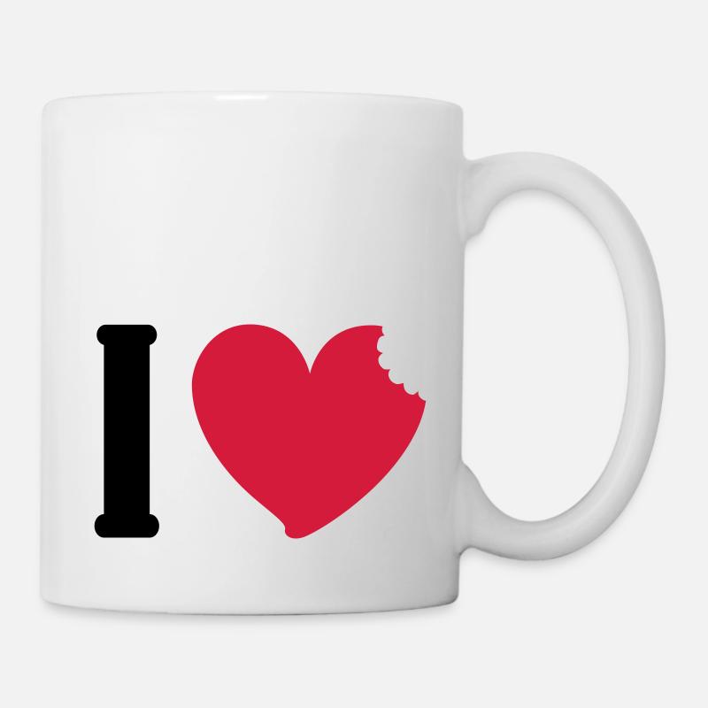 J'aime manger - Mug blanc - blanc