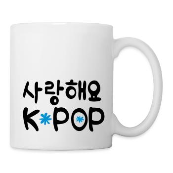 Sarang hae yo KPOP - Mug blanc - blanc - Droite