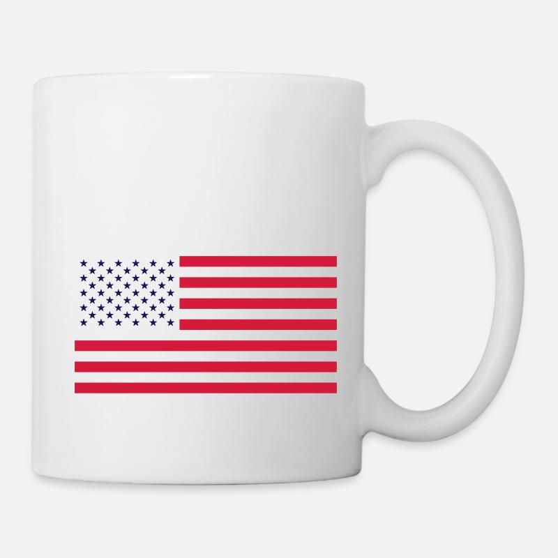 USA Flag - Drapeau des Etats-Unis - Mug blanc - blanc