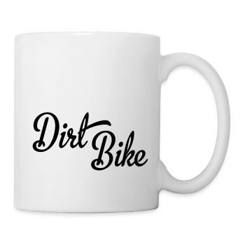 dirt bike - Tasse - Weiß - Rechts