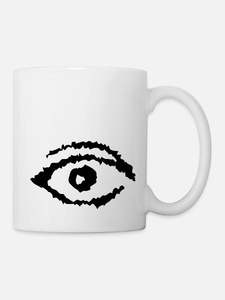 Auge abstract - Tasse - Weiß