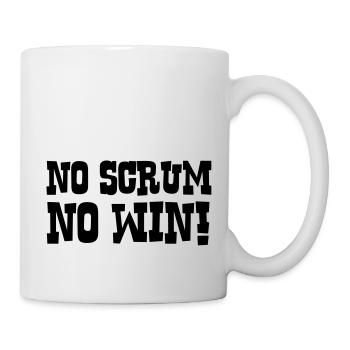 rugby scrum - Mug - white - Right