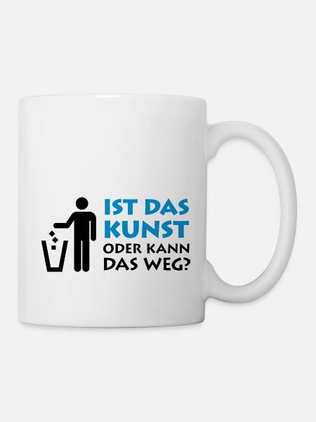 Is that art or can it go away? Museum painter garbage - Mug - white