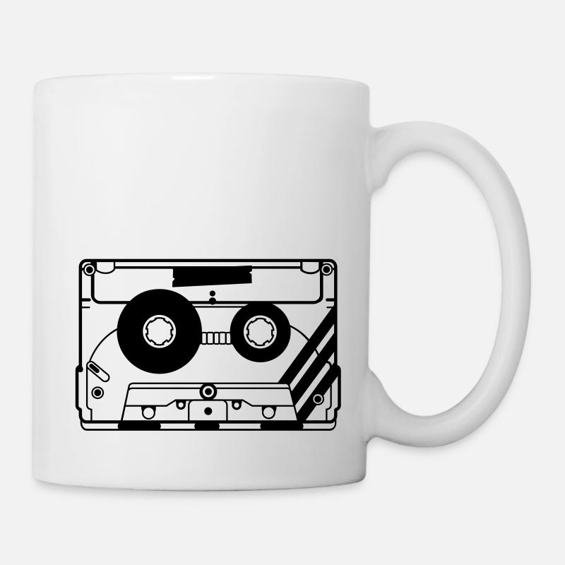 audio tape cassette - Mug - white