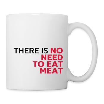 Il n'est pas nécessaire de manger de la viande, - Mug blanc - blanc - Droite