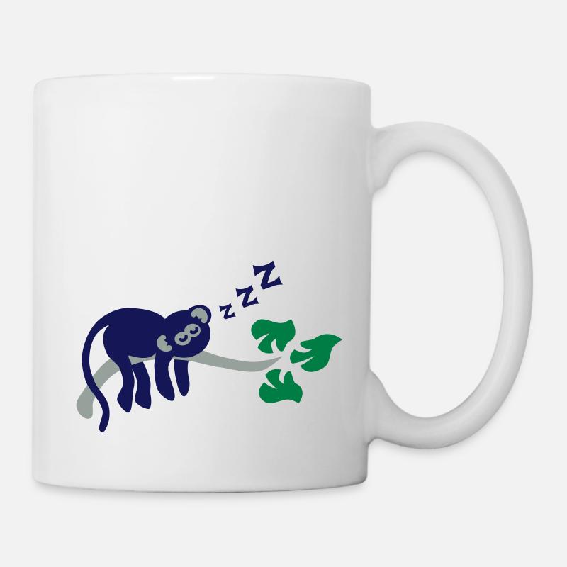 sleeping_monkey - Mug blanc - blanc