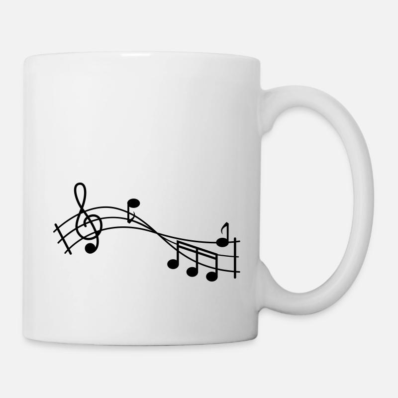 musik - Tasse - Weiß