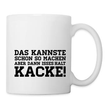 Kannste faire en sorte, déjà MAIS puis maintenez - Mug blanc - blanc - Droite